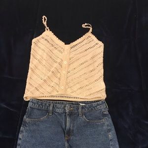 H&M Beige knitted tank top